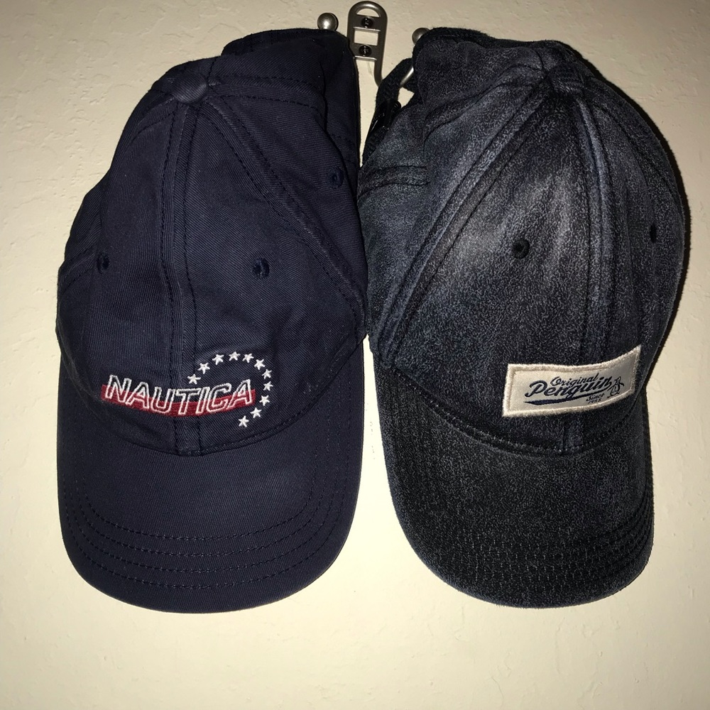 Two Penguin and Náutica Navy Blue Caps